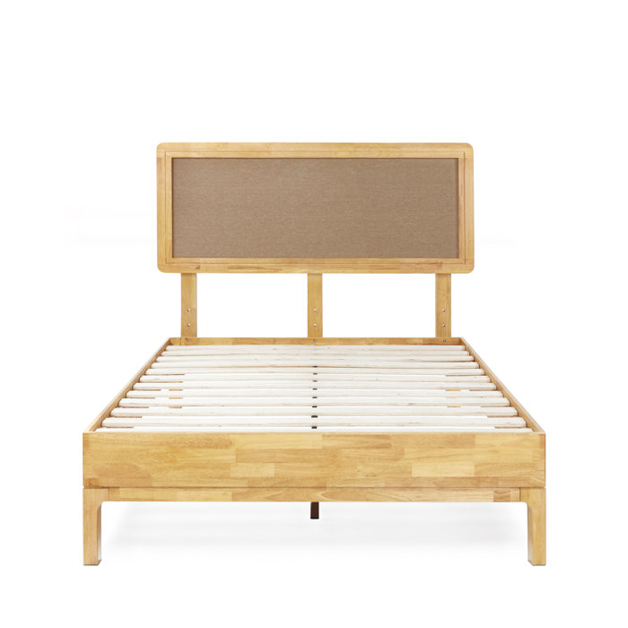 Millwood Pines Anspach Nipe Solid Wood Platform Bed with Headboard